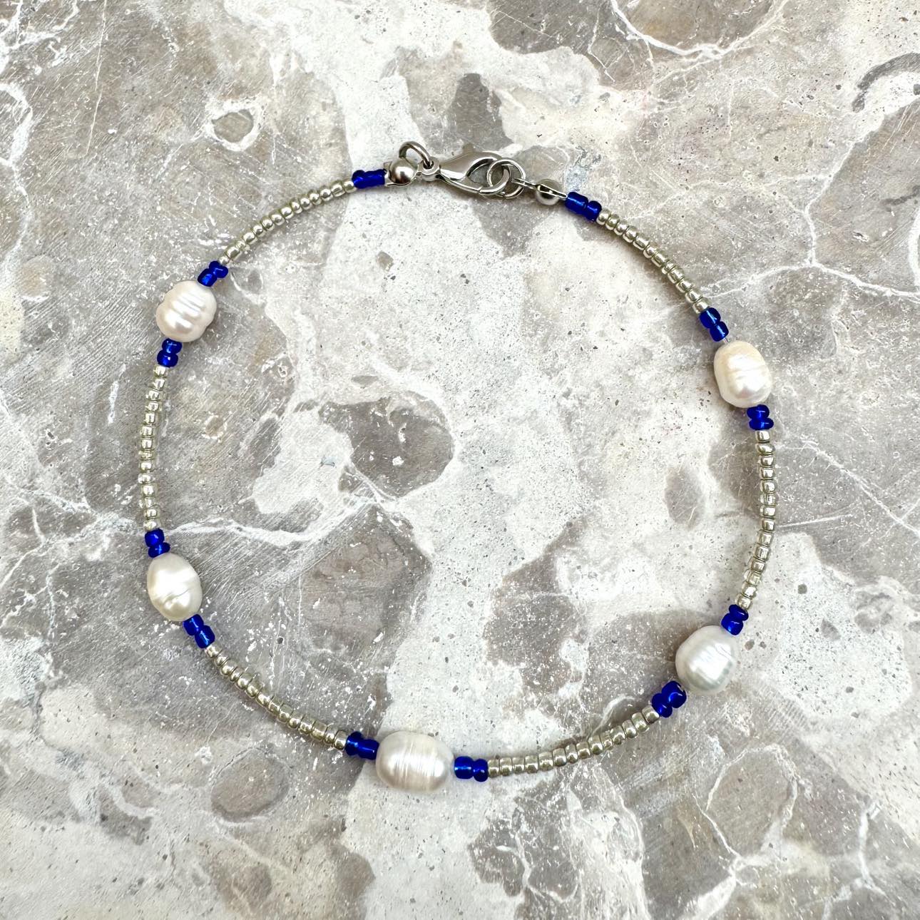 Shoreline Shimmer - Silver Anklet